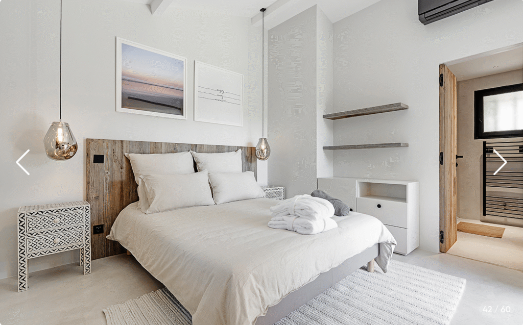 Chambre double élégante avec lumière naturelle