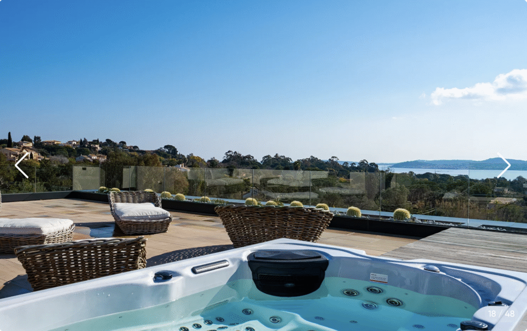 Jacuzzi sur la terrasse