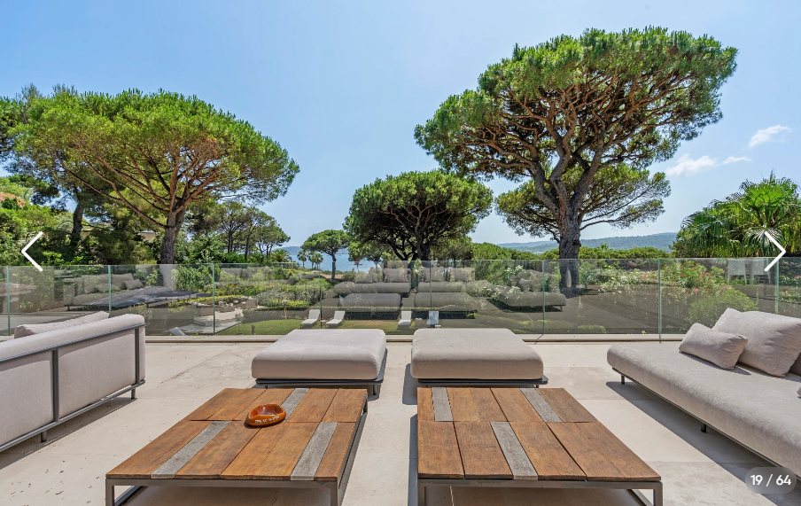 Seconde terrasse de la villa Bella Vista