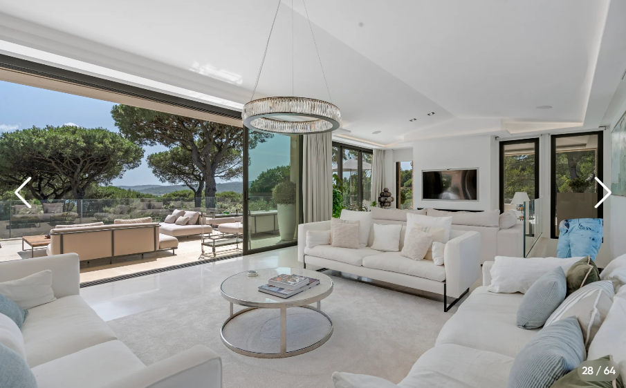 Salon principal de la villa Bella Vista